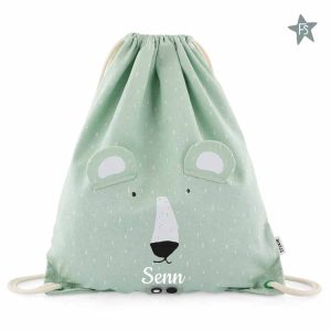 Trixie turnzak / gymtas  Mr. Polar Bear ( met naam )