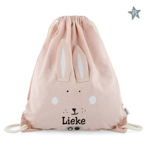 Trixie turnzak / gymtas  Mrs. Rabbit ( met naam )