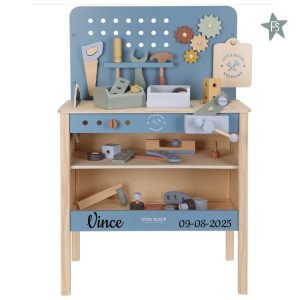 Little Dutch kinderwerkbank ( met naam ) 42-delig
