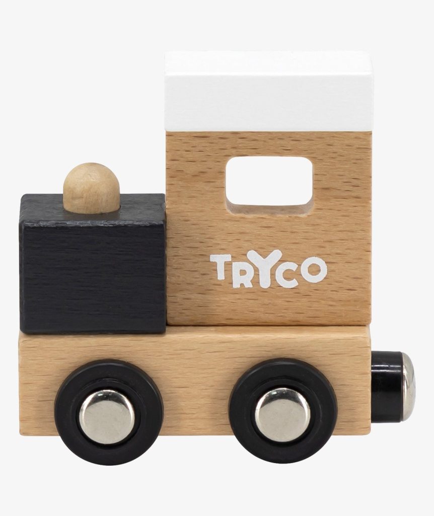 Houten Lettertrein "Locomotief"