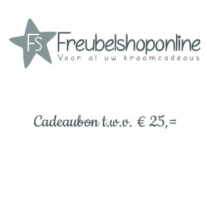 Cadeaubon t.w.v. €25,=
