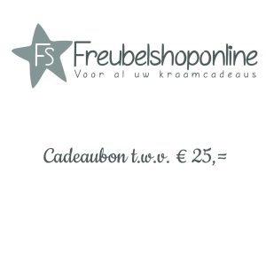 Cadeaubon t.w.v. €25,=