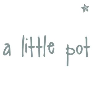 Naamsticker | Tekst sticker | Lettertype a little pot
