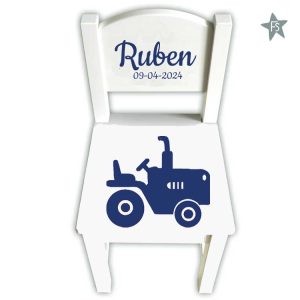 Geboortestoeltje naam en tractor