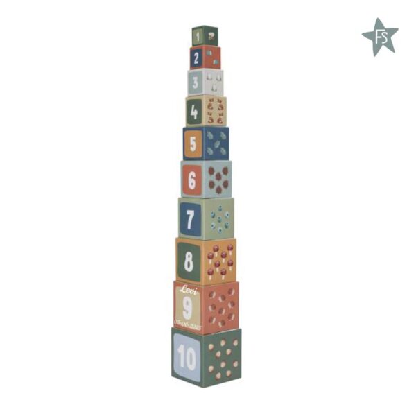 Little Dutch Forest Friends Stapelblokken (met naam)