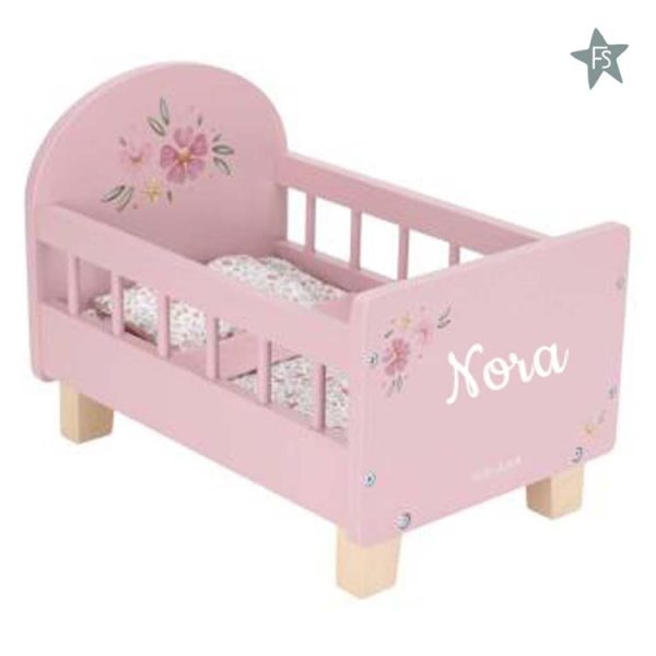 Little Dutch - Houten Poppenbed FSC (met naam)