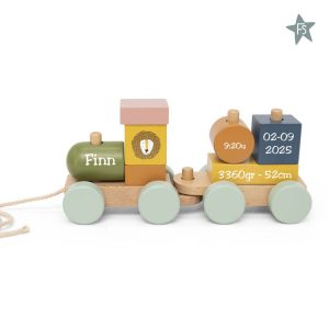 Trixie Houten Houten mini dierentrein ( met naam en geboortegegevens )