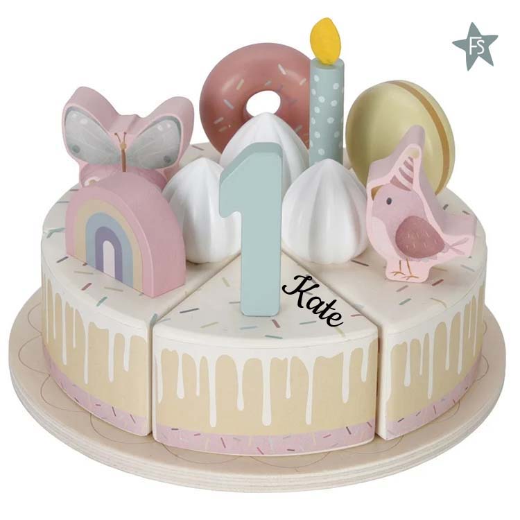 Verjaardastaart als cadeau voor een meisje van 4 jaar