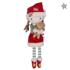 Little Dutch Kerstpop Rosa – Rood ( met naam )