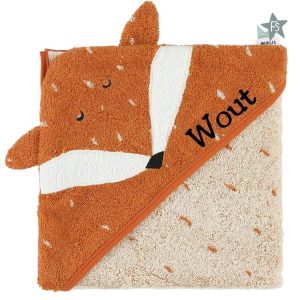 Trixie badcape Mr. Fox  ( met naam )