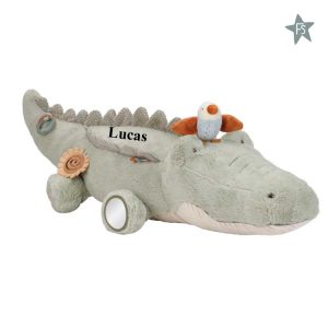 Little Dutch Activiteitenknuffel Krokodil XL - Groen Safari Friends ( met naam )