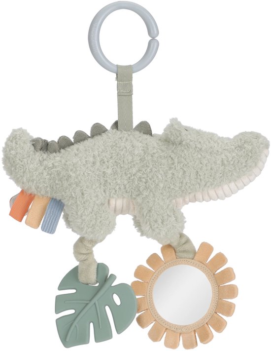 Little Dutch Activiteitenhanger Krokodil - Groen Safari Friends ( met naam ) - Afbeelding 3