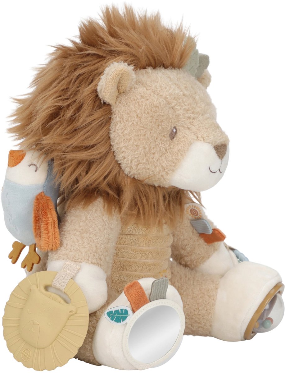 Little Dutch Activiteitenknuffel Leeuw - Geel Safari Friends ( met naam ) - Afbeelding 3