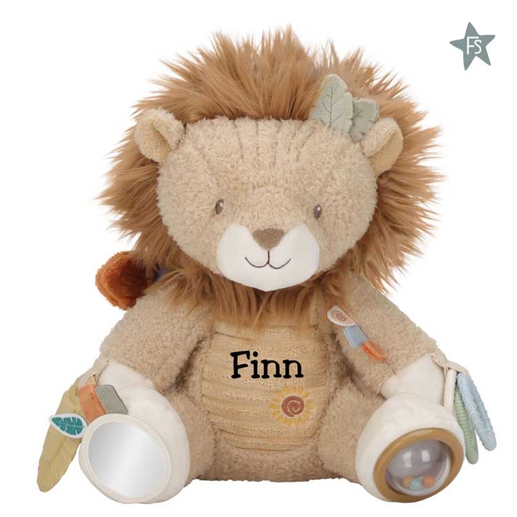 Little Dutch Activiteitenknuffel Leeuw - Geel Safari Friends ( met naam )