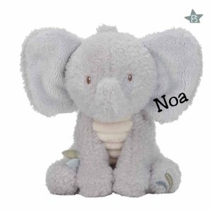 Little Dutch Knuffel Olifant - Grijs safari friends ( met naam )