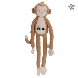 Little Dutch Knuffel Slungel Aap XL - Bruin Safari Friends ( met naam )