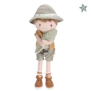 Little Dutch Knuffelpop Ranger Jim - 35 cm safari friends ( met naam )