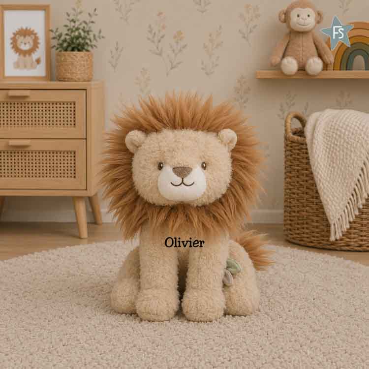 Knuffel met naam | Little Dutch Knuffel leeuw 25cm safari friends ( met naam )