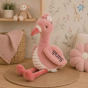 Little Dutch Knuffel Flamingo 35 cm safari friends ( met naam )