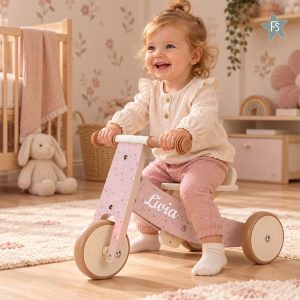 Little Dutch Houten Driewieler Roze ( met naam )